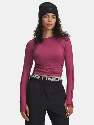 Ženska majica s kratkimi rokavi UNDER ARMOUR UA COLDGEAR TEXTURED CREW 6003999-659 RDEČA
