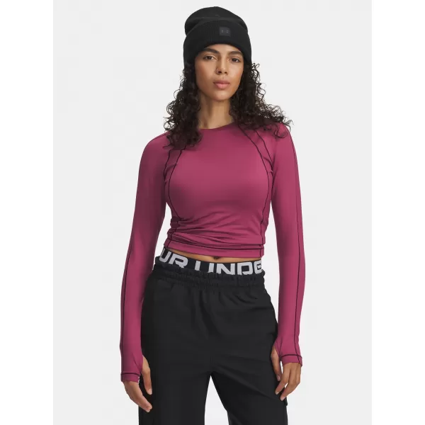  Ženska majica s kratkimi rokavi UNDER ARMOUR UA COLDGEAR TEXTURED CREW 6003999-659 RDEČA 