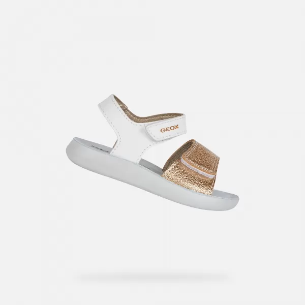  Dekliški sandali GEOX SANDAL LIGHTFLOPPY B455TB054AJC0232 BELA 