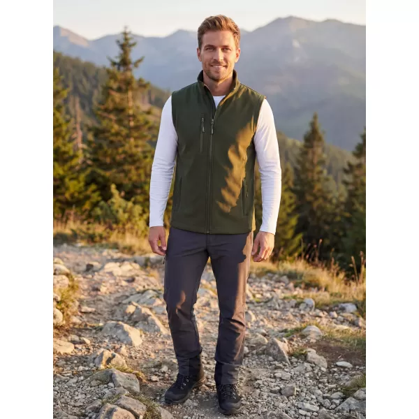  Moški softshell telovnik ALTISPORT NoPrint NP/ALM865 VOJAŠKI 