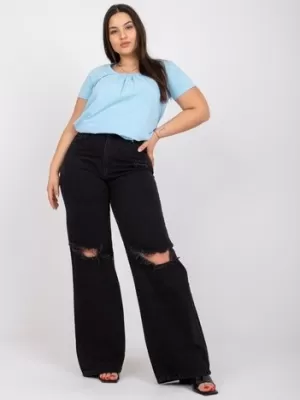 Ženska majica s kratkimi rokavi BASIC FEEL GOOD RV-TS-6320.85P SVETLO MODRA