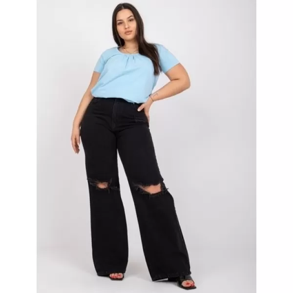  Ženska majica s kratkimi rokavi BASIC FEEL GOOD RV-TS-6320.85P SVETLO MODRA 