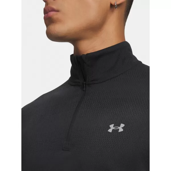  Moška majica s kratkimi rokavi UNDER ARMOUR VELOCITI 1/4 ZIP 6010887-001 ČRNA 
