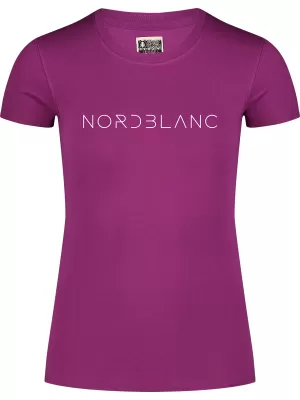 Ženska majica s kratkimi rokavi NORDBLANC GRASS NBSLT8169 ROZA