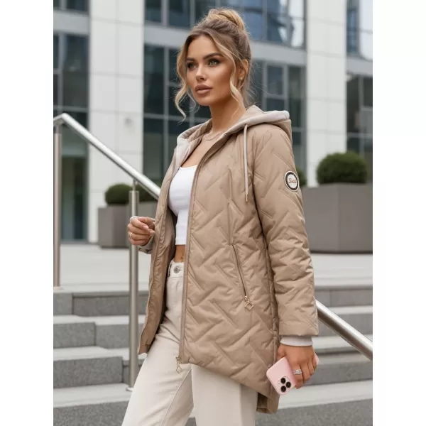  Ženska jakna DSTREET TY5612 KARAMELA 