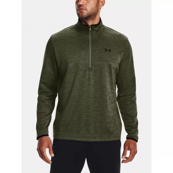  Moški pulover UNDER ARMOUR UA ARMOUR FLEECE 1/2 ZIP ZELENA 