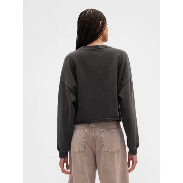  Ženski pulover GAP LOGO SWEATSHIRT 799277-01 NOČ BREZ MESECA 