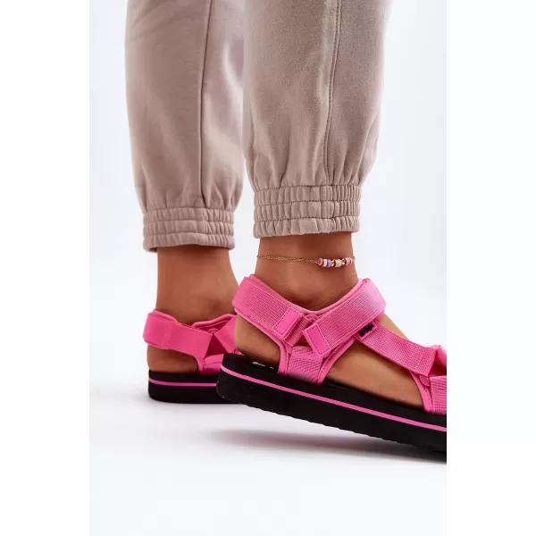 Ženske sandale LEE COOPER LCW-23-34-2613 ČRNA/FUKSIJA 