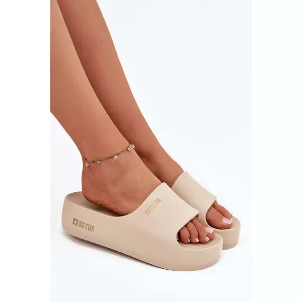  Ženski natikači BIG STAR SS274722 BEIGE Big Star Shoes 