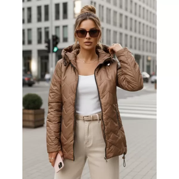  Ženska jakna DSTREET TY5608 RJAVA 