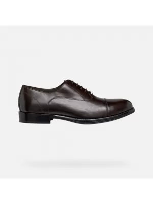 Moški klasični čevlji GEOX BARBERIGO G014409 TEMNO RJAVA