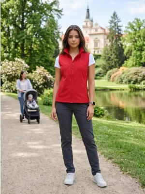 Ženski softshell telovnik ALTISPORT NoPrint NP/ALW965 RDEČA