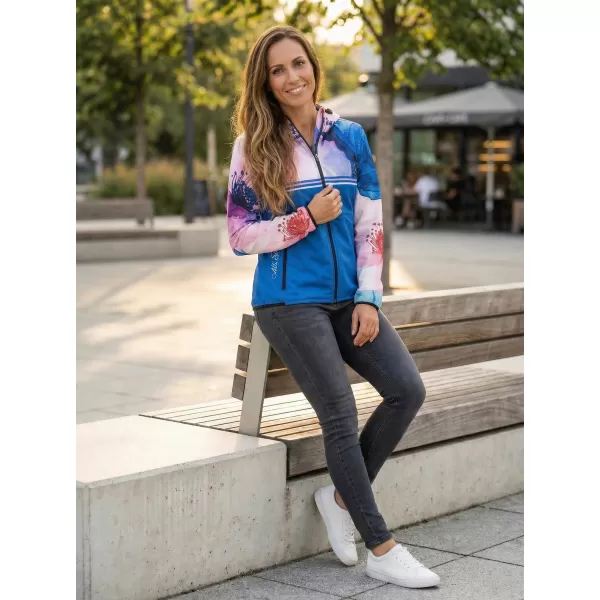  Ženska vrhunska softshell jakna ALTISPORT VOJ/ALW117JACK01 MODRA/ROZA 
