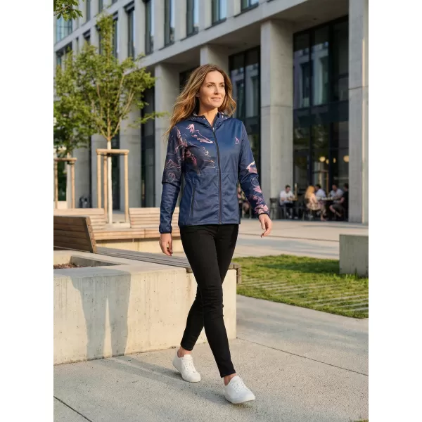  Ženska vrhunska softshell jakna ALTISPORT VOJ/ALW064JACK01 MODRO ROZA 