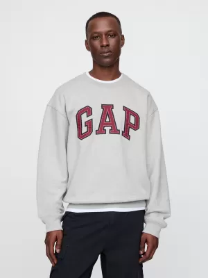 Moški pulover GAP LOGO CREW SWEATSHIRT 616625-00 SVETLO SIVO VRESJE