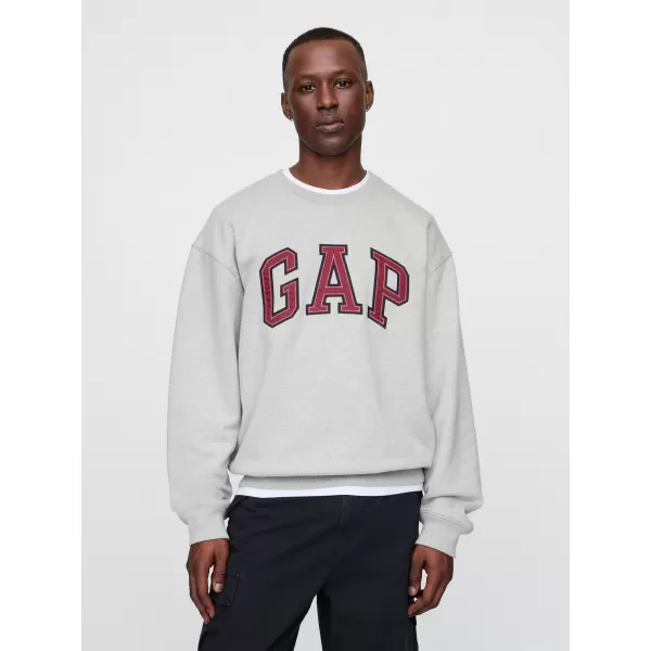  Moški pulover GAP LOGO CREW SWEATSHIRT 616625-00 SVETLO SIVO VRESJE 