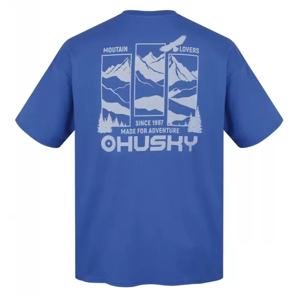  Moška majica s kratkimi rokavi HUSKY TEE VIEW M MODRA 