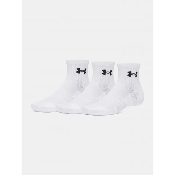  Nogavice UNDER ARMOUR PERFORMANCE COTTON 3P QTR 6009686-100 BELA 