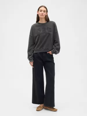 Ženski pulover GAP LOGO SWEATSHIRT 799280-02 NOČ BREZ MESECA