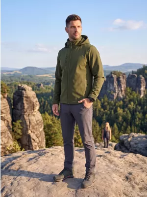 Moška softshell jakna ALTISPORT NoPrint NP/ALM845 VOJAŠKI