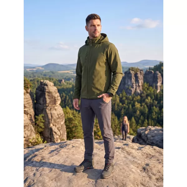  Moška softshell jakna ALTISPORT NoPrint NP/ALM845 VOJAŠKI 