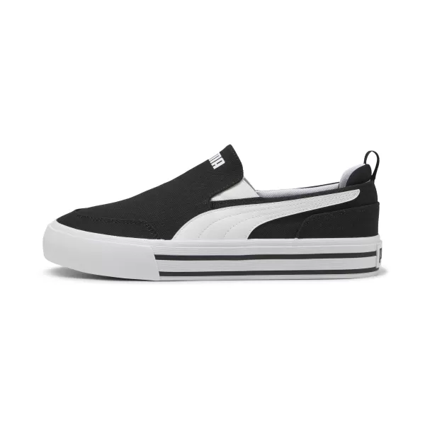  Škornji PUMA COURT CLASSIC VULC SLIPON 400216_02 PUMA ČRNA/PUMA BELA 