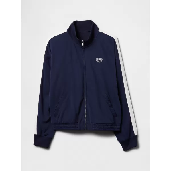  Ženska jakna GAP LOGO FULLZIP JACKET 732240-01 MORNARIŠKA UNIFORMA 