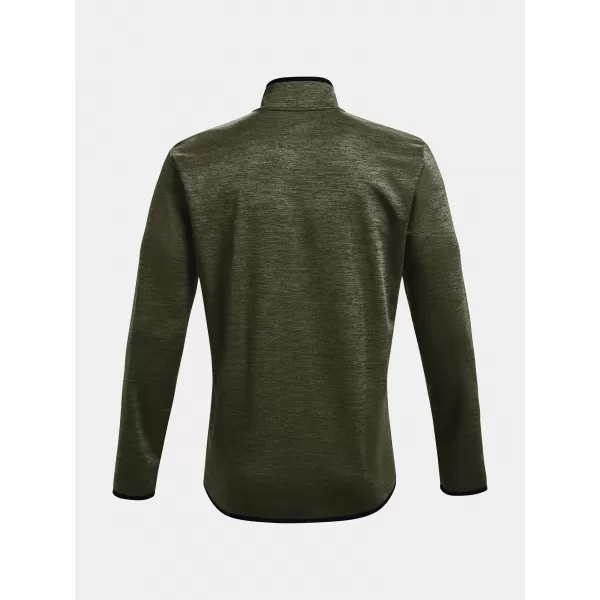  Moški pulover UNDER ARMOUR UA ARMOUR FLEECE 1/2 ZIP ZELENA 