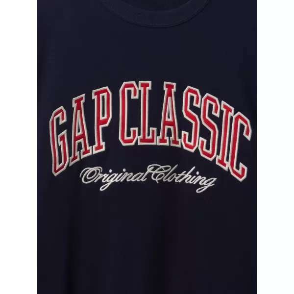  Moški pulover GAP CLASSIC LOGO SWEATSHIRT 744748-01 MORNARIŠKA UNIFORMA 