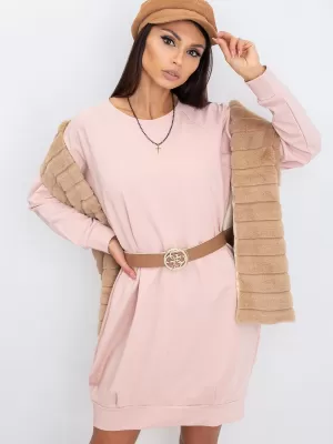 Obleka BASIC FEEL GOOD RV-TU-5184.93P SVETLO ROZA