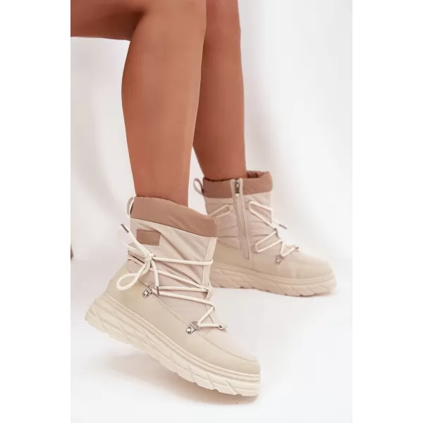  Ženski zimski škornji LEE COOPER LCJ-25-44-3931 BEŽ 