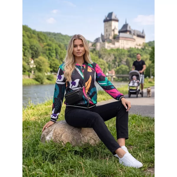  Ženska jakna ALTISPORT HADARIT ČRN VZOREC 