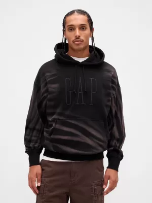 Moški pulover GAP CORP LOGO HOODIE PULLOVER 851641-01 ČRNA