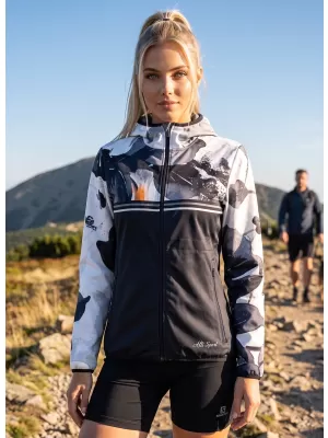 Ženska vrhunska softshell jakna ALTISPORT VOJ/ALW117JACK01 ČRNA/ORANŽNA