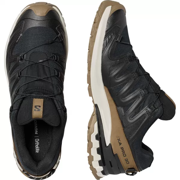  Moški čevlji SALOMON XA PRO 3D V9 GTX LIFELONG M L47963800 ČRNA/KOJOTSKO RJAVA/VANILIJEV LED 