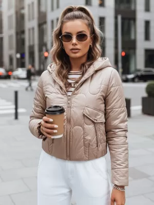 Ženska jakna DSTREET TY3715 KARAMELA