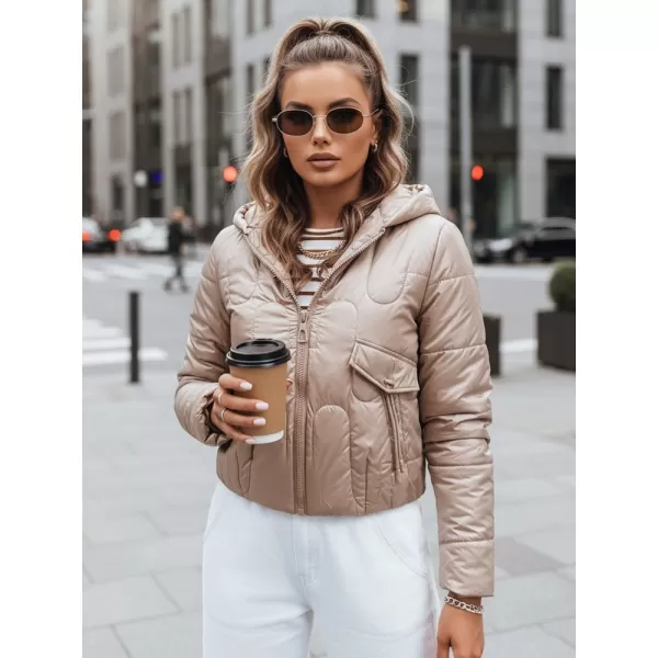  Ženska jakna DSTREET TY3715 KARAMELA 