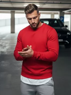 Moški pulover DSTREET BX3867 RDEČA