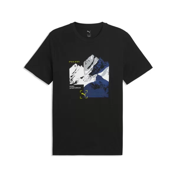  Moška majica s kratkimi rokavi PUMA GRAPHIC TEE 691779_01 ČRNA PUMA 