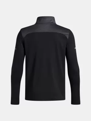 Fantovska majica s kratkimi rokavi UNDER ARMOUR UA TECH UTILITY 1/4 ZIP 6005141-001 ČRNA