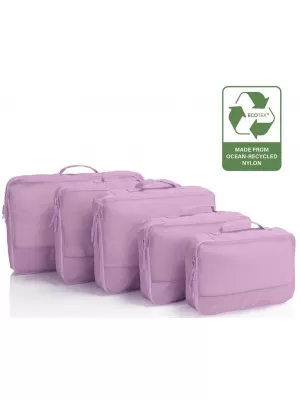 Kovček HEYS Ecotex Packing Cube 5 Pc Set LILA CVET