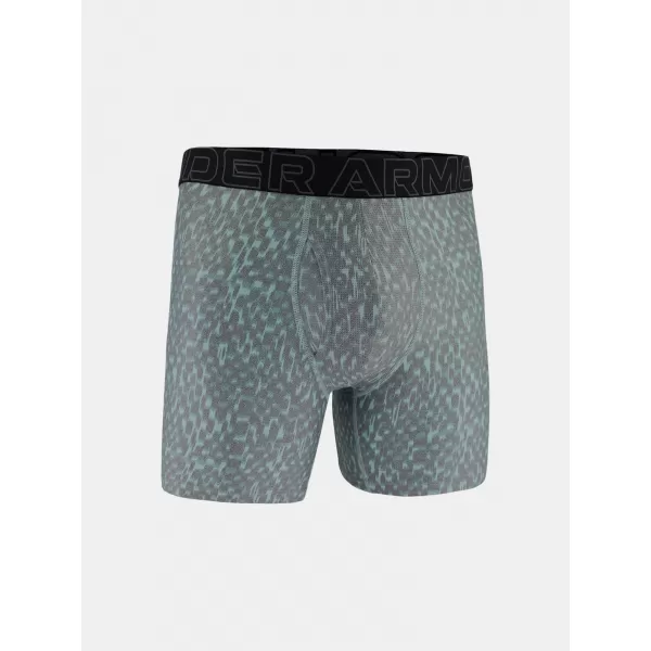  Moške boksarice UNDER ARMOUR UA PERFORMANCE TECH - PRINT 6IN - 1PK 1383875-477 MODRA 