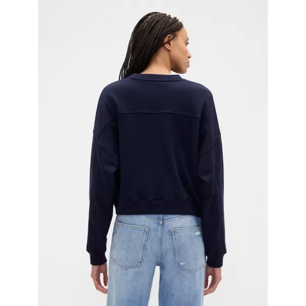  Ženski pulover GAP LOGO SWEATSHIRT 799280-01 MORNARIŠKA UNIFORMA 