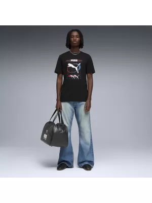 Moška majica s kratkimi rokavi PUMA GRAPHIC TEE 691786_01 ČRNA PUMA