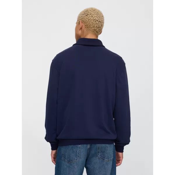  Moški pulover GAP POLO HALF ZIP SWEATSHIRT 744734-01 MORNARIŠKA UNIFORMA 