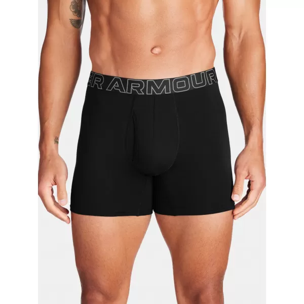  Moške boksarice UNDER ARMOUR M UA PERF COTTON 6IN 1383889-001 ČRNA 