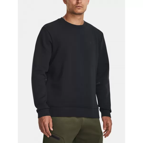  Moški pulover UNDER ARMOUR UA UNSTOPPABLE FLC CREW 1381688-001 ČRNA 