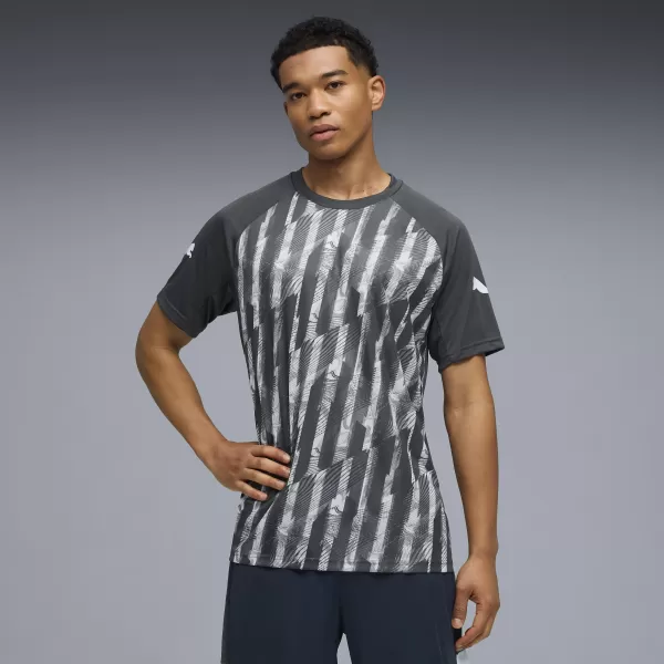  Moška funkcionalna majica PUMA INDIVIDUALLIGA GRAPH JERSEY 660578_02 MINERAL KOBALT/PARNO SIVA 