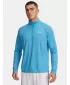 Moška majica s kratkimi rokavi UNDER ARMOUR UA TECH TEXTURED 1/2 ZIP 1382797-453 MODRA