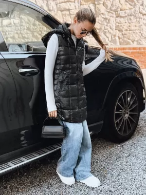 Ženski plašč DSTREET TY5257 ČRNA